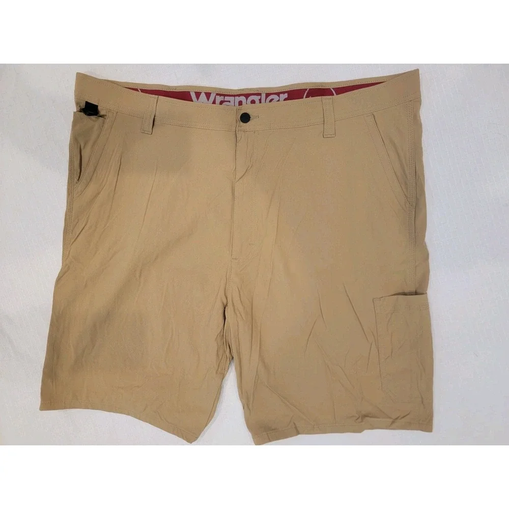 Wrangler‎ Outdoor Performance Shorts 46 Brown Stretch Cargo Hiking Utility